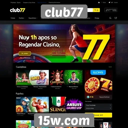 Novidades no design e usabilidade do site Club77